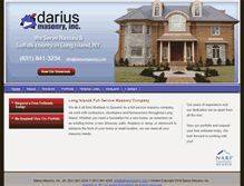 Tablet Screenshot of dariusmasonry.com